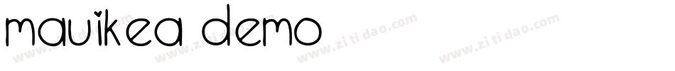 MAUIKEA Demo字体转换
